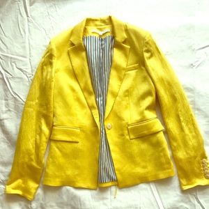 Veronica Beard Summer Yellow Blazer Jacket